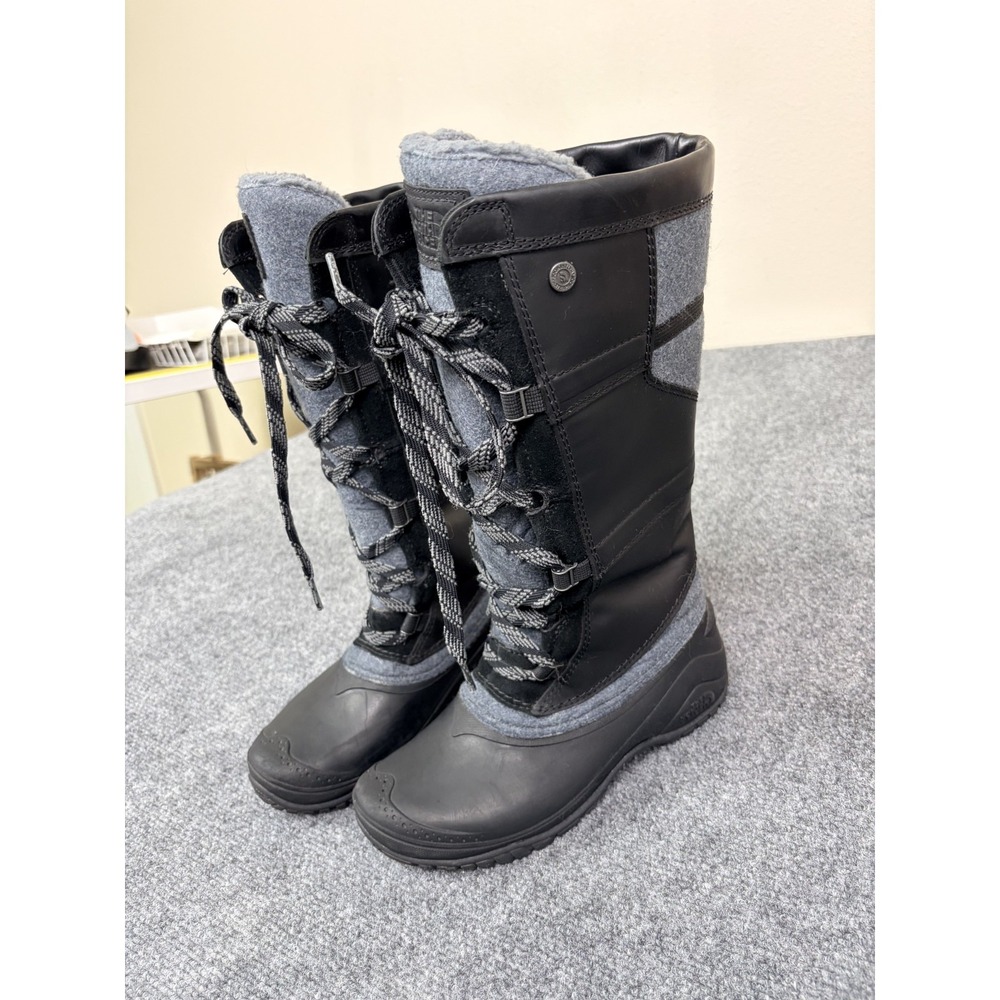 The North Face Boots Womens Black Shellista Tall Waterproof  Winter Size 7